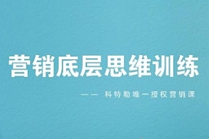 科特勒—《营销底层思维训练》视频课程百度云网盘下载资源（完整版/附送课件资料）[MP4/压缩包/1.49GB]