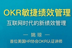 《OKR敏捷绩效管理》课程百度云网盘下载[视频MP4/PDF/2.11GB]