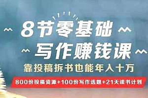 树獭先生《8节零基础写作赚钱课》音频课程合集百度云网盘下载(完整版/带课件)[MP3/PNG/374.77MB]
