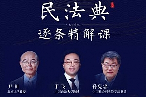 《民法典逐条精解课》MP4视频课程[含PDF草案]百度云网盘下载