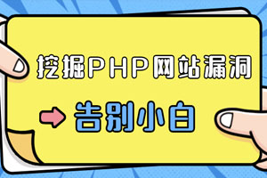 零基础学习挖掘PHP网站漏洞百度云网盘下载