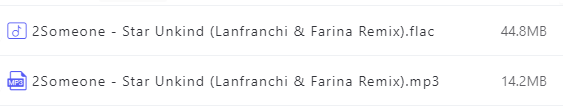 2Someone单曲《Star Unkind (Lanfranchi & Farina Remix)》[FLAC无损音乐]迅雷云网盘下载