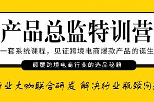 [跨境电商]《产品总监特训营》视频教程百度云网盘下载[MP4/2.00GB]