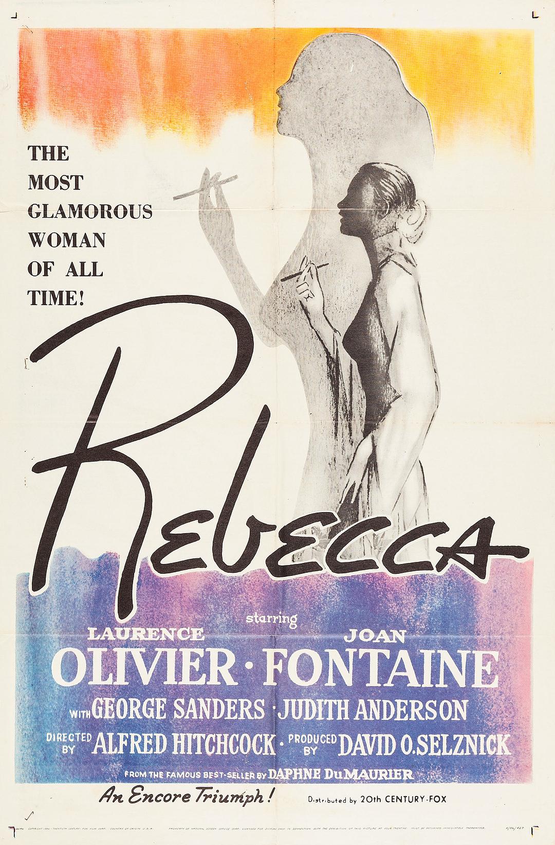 电影《蝴蝶梦/丽贝卡/蝴蝶春梦/瑞贝卡》蓝光原盘下载+高清MKV版 1940 Rebecca 迅雷下载36.2G