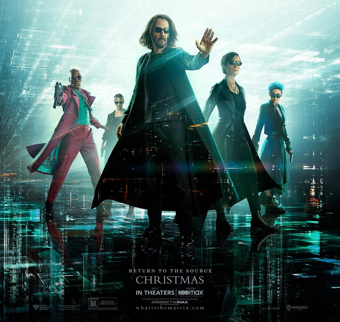 电影《黑客帝国：矩阵重启/黑客帝国4：矩阵重生/骇客帝国4/骇客任务：复活(台)/22世纪杀人网络：复活次元(港)/骇客任务4/黑客帝国：复兴》4K高清MKV版 2021 The Matrix Resurrections 迅雷下载19.3G