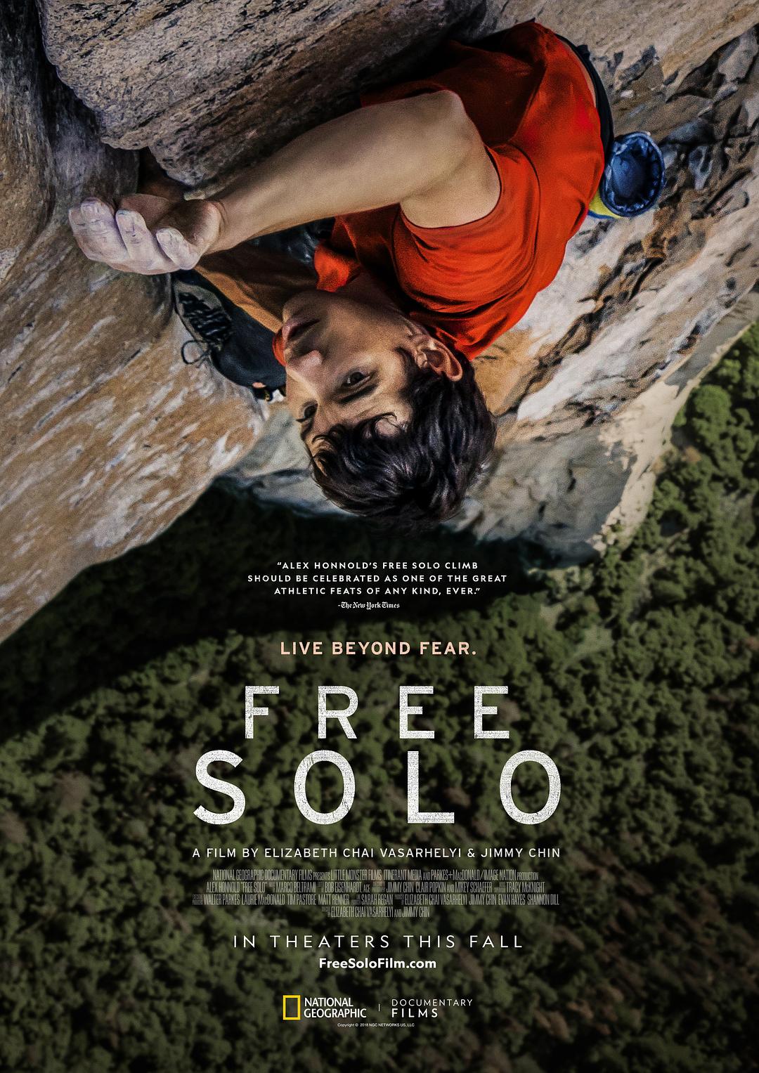 纪录片《徒手攀岩/赤手登峰(港)》蓝光原盘下载/2018 National Geographic: Free Solo 迅雷下载33G