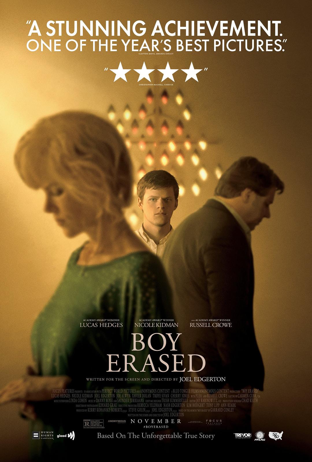 电影《被抹去的男孩/抹去的男孩》蓝光高清版下载 2018 Boy Erased 8.8G